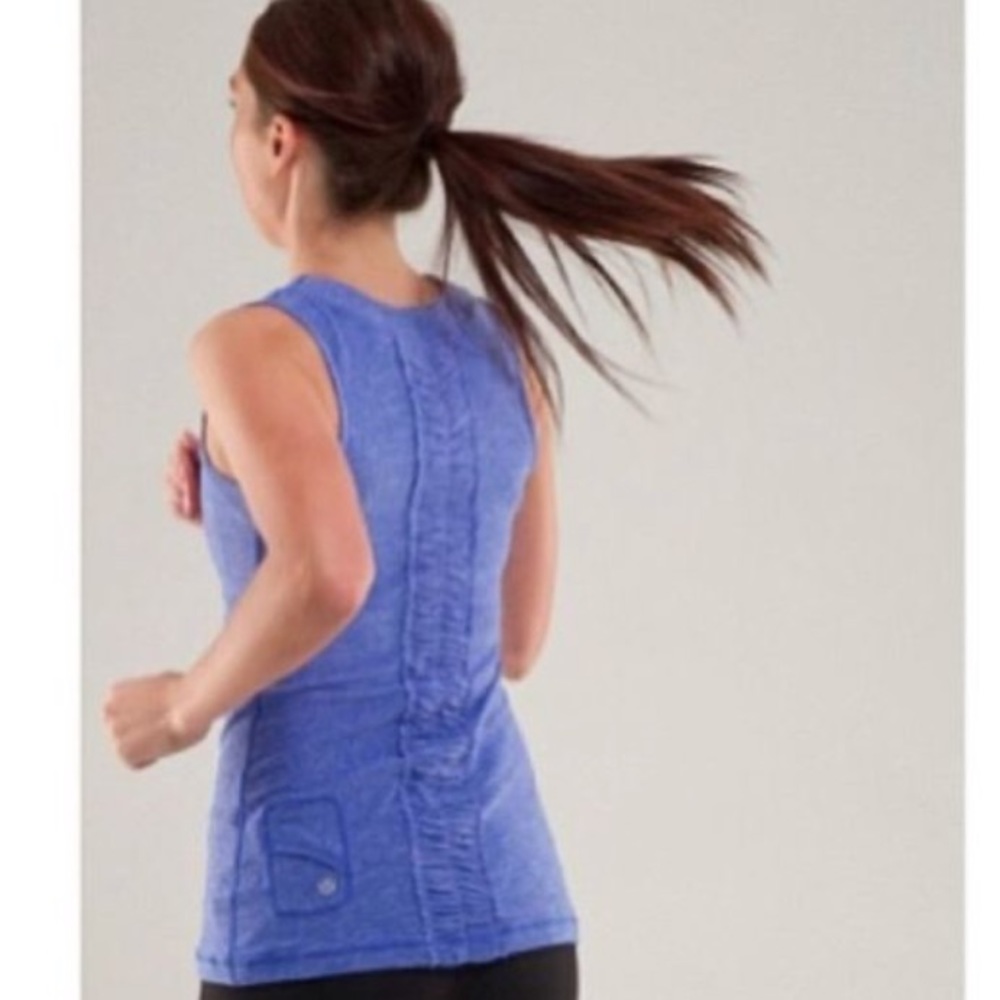 Lululemon Dash Tank Heathered Royalty Purp…